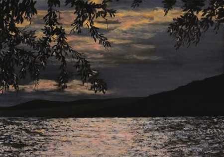 Balatoni alkony 35x50 cm